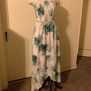 Vince Camuto Strapless Smocked-Bodice Dress